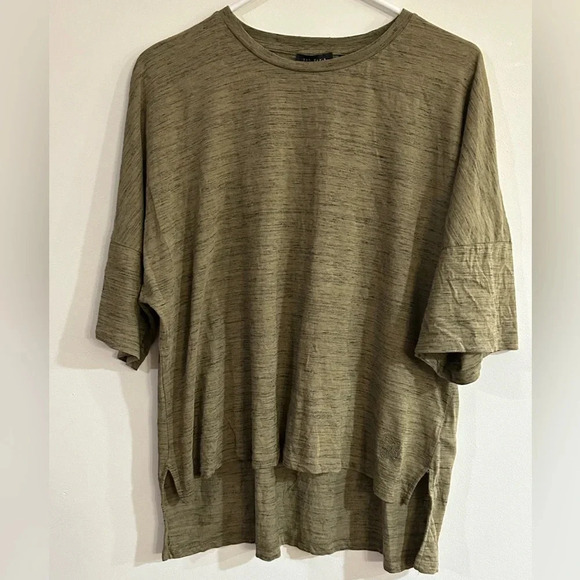 TED BAKER LONDON High Low Space Dye Tee - Picture 2 of 8